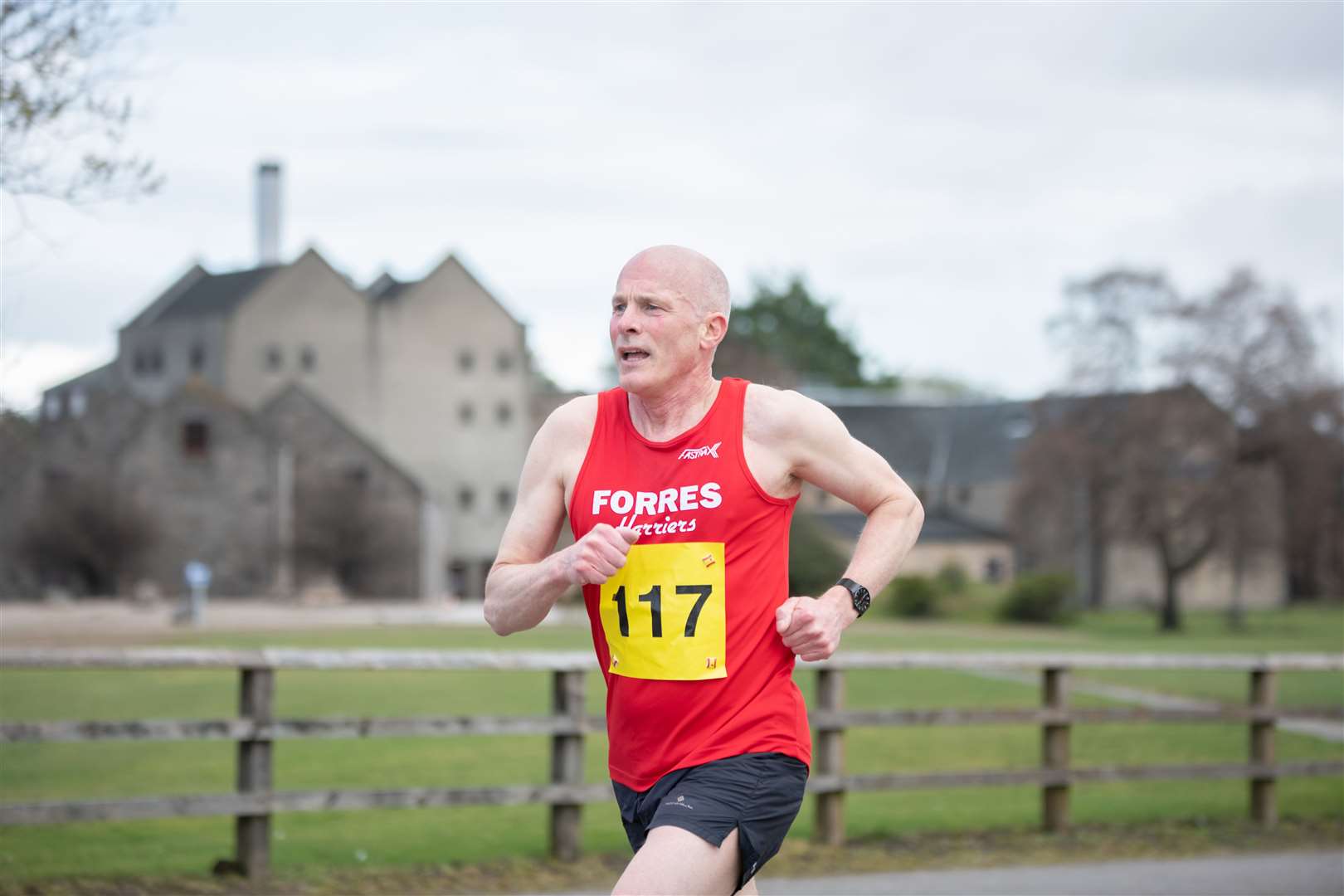 Forres Harriers' Simon Dobbs completed the 10k race in a time of 42:43.Moray Road Runners 2024 10k Race.Picture: Daniel Forsyth.