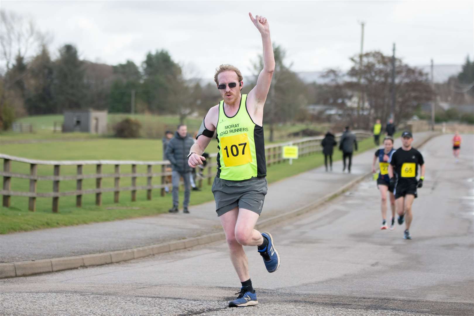 Kevin Morrison finished the road in a time of 44:21 - running for Moray Road Runners. Moray Road Runners 2024 10k Race. Picture: Daniel Forsyth.