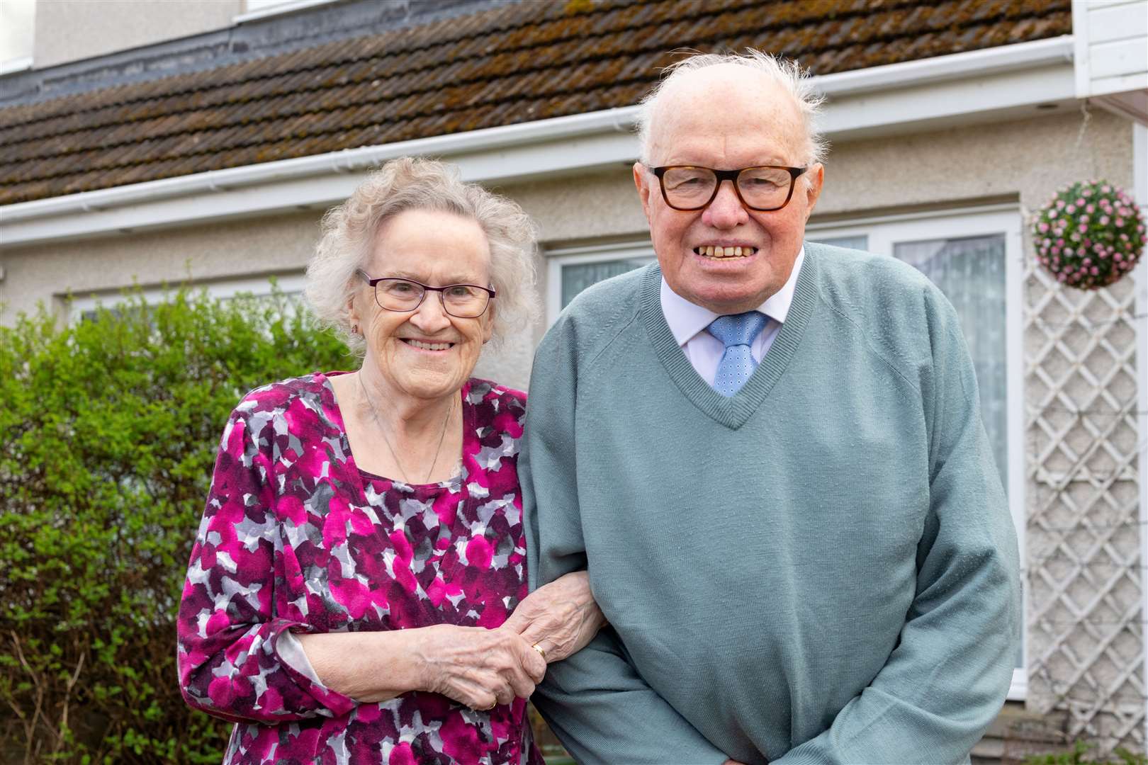 Andy and Joyce in their garden at Forbeshill.Picture: Beth Taylor